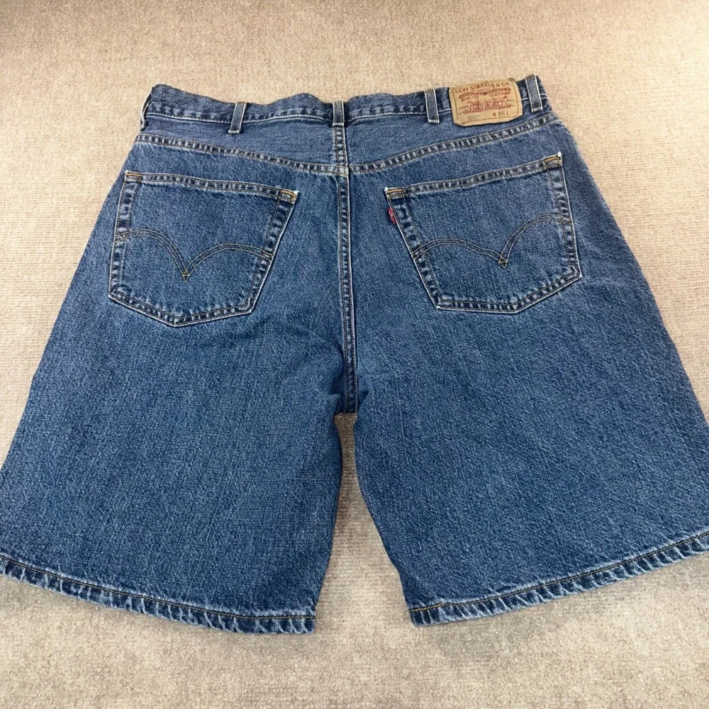 Levis 550 Relaxed Fit Denim Shorts Mens 38 Blue Medium Wash Cotton 6080